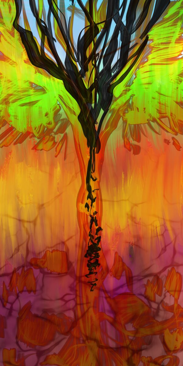 Fire to Grow — digital painting by Xelo