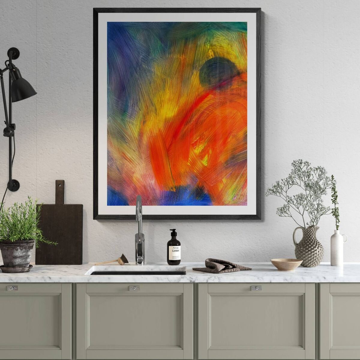 Dark Moon in Red — in a room