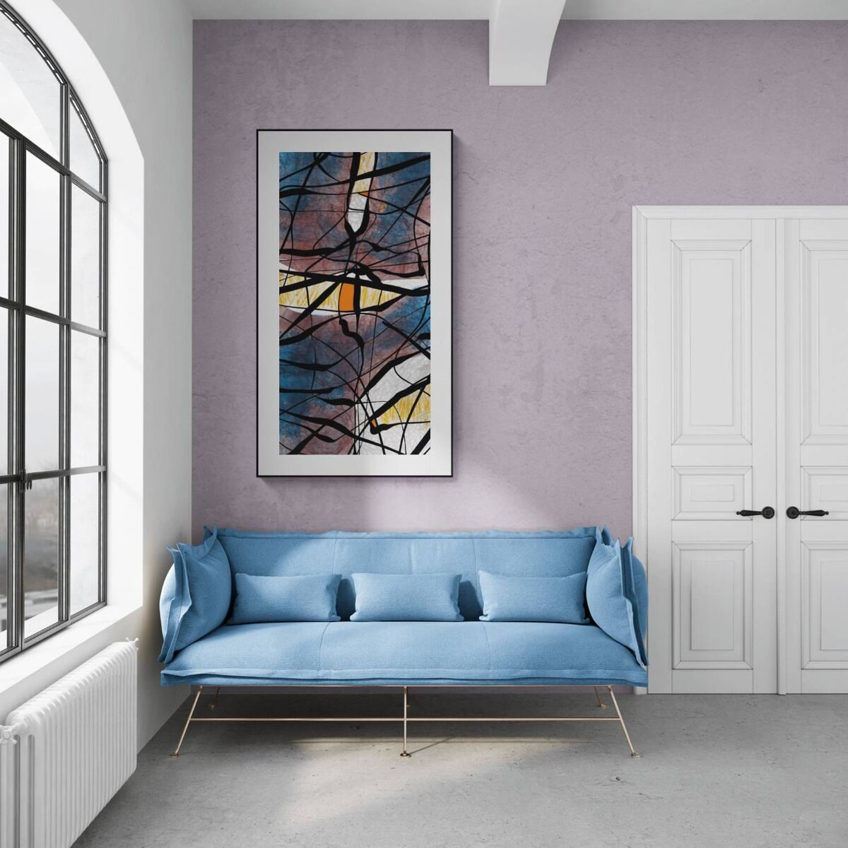Orange Spot of Hope — in a room