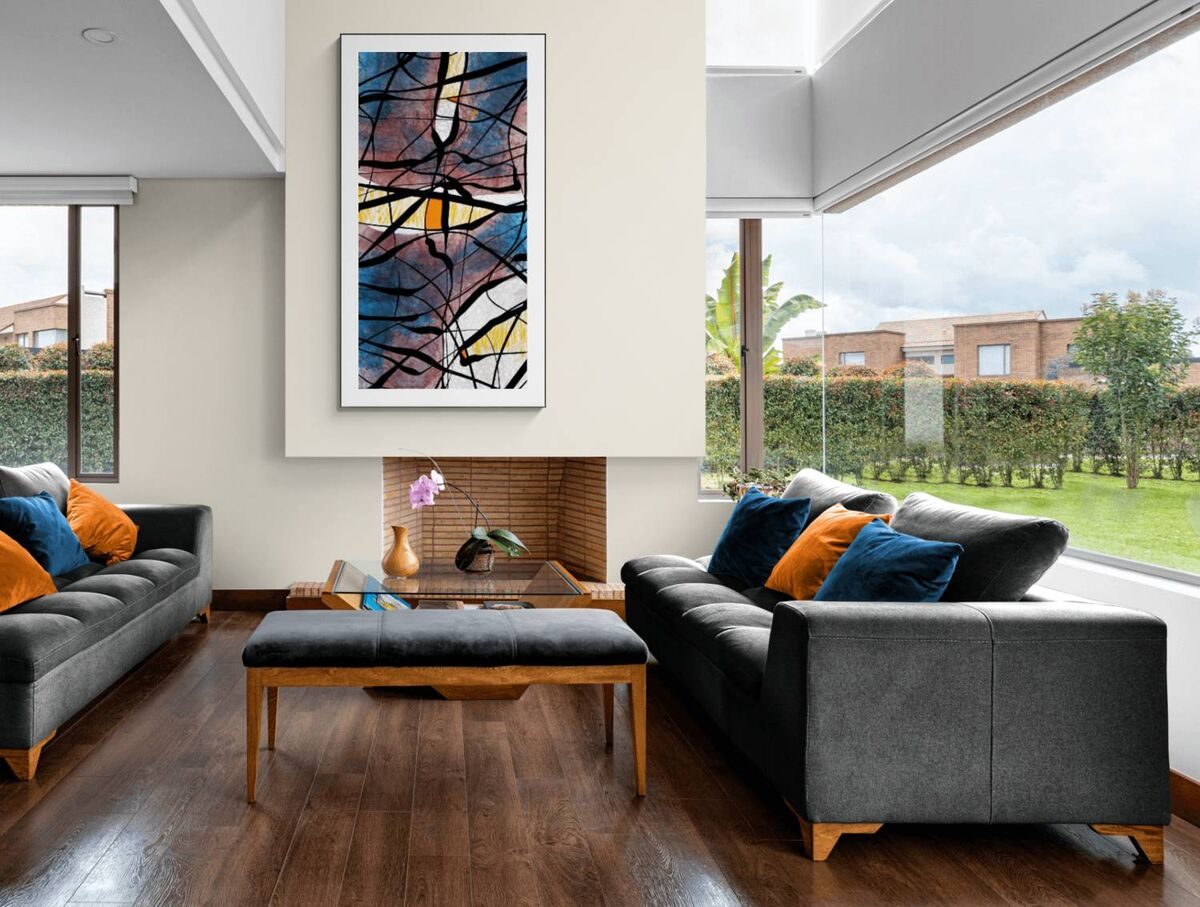 Orange Spot of Hope — in a room