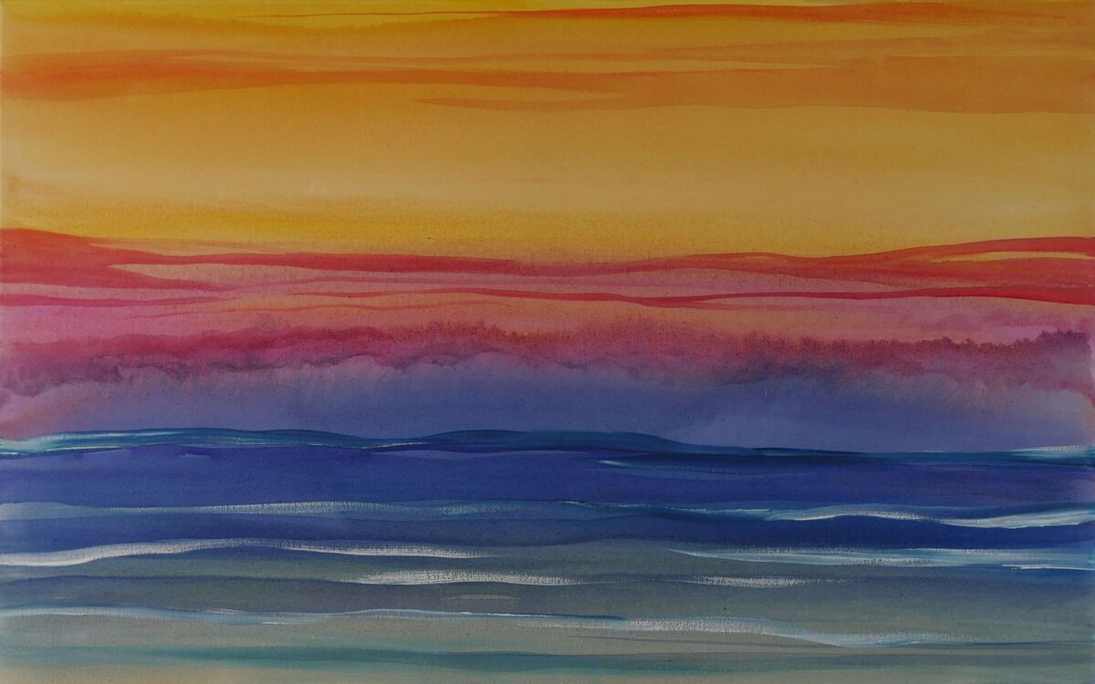 Sunset Soul — acrylic by Xelo